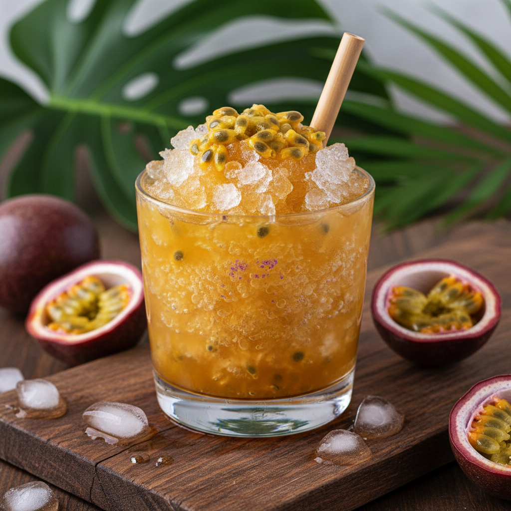 bontini Passionfruit Crush (Slushy Style, No Blender Needed) 🧊🥭