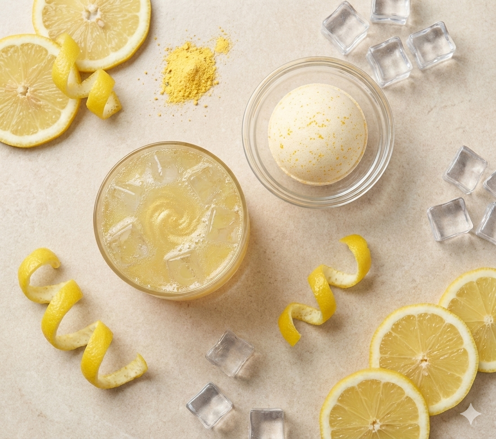 Lemon Drop Mocktail Bomb