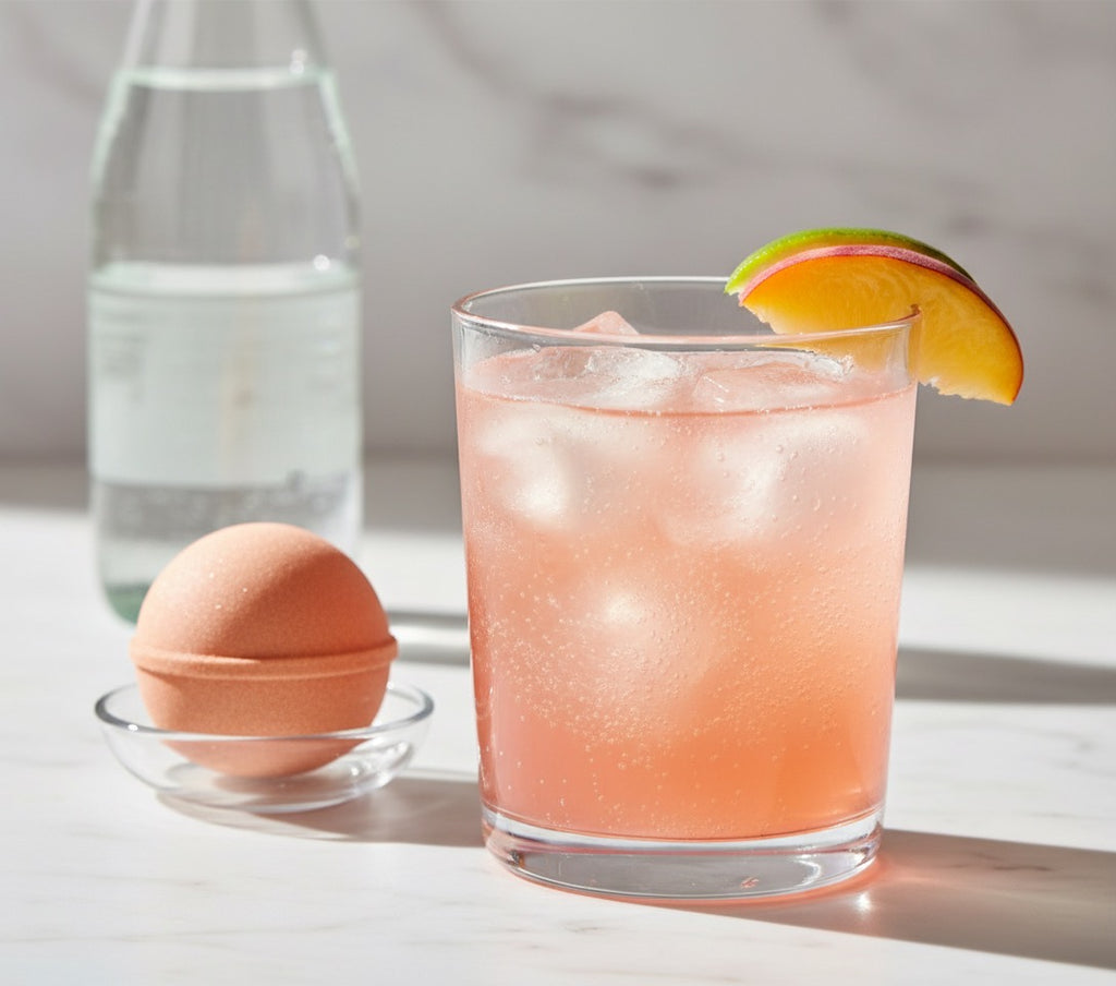Peach Lime Mocktail Bomb