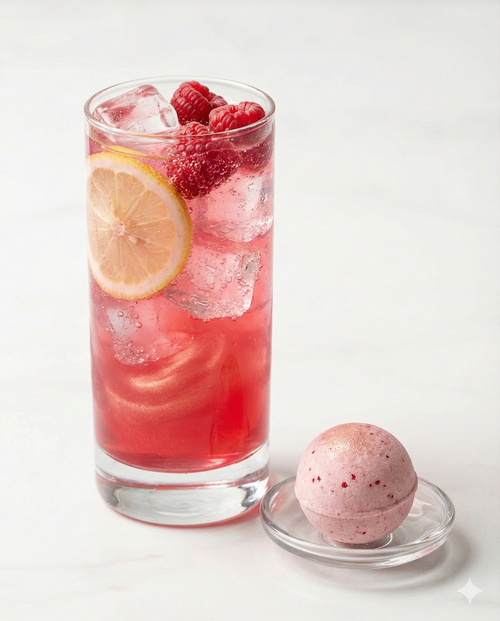 Raspberry Lime Mocktail Bomb